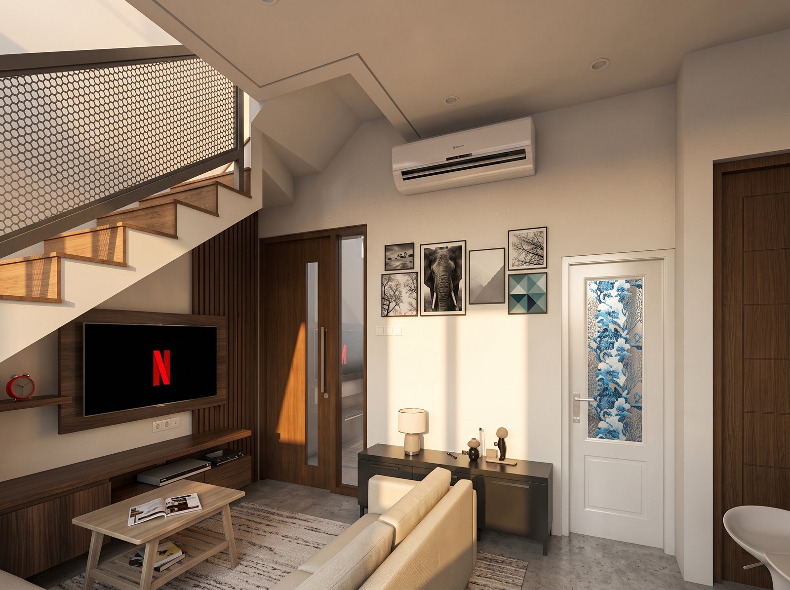 amara hill depok - living room